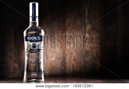 Bottle Of Bols Vodka.