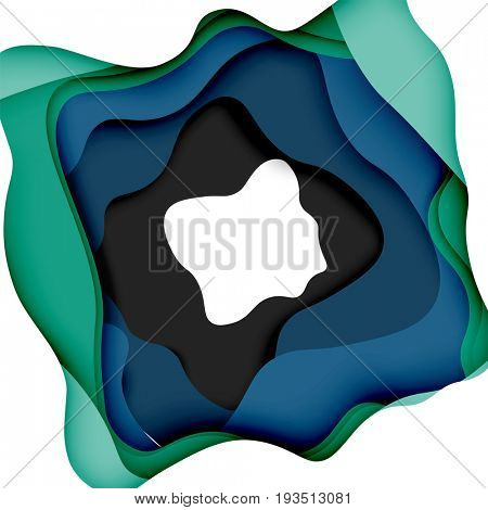 3d abstract background with cut shapes, business presentation, flyer template
