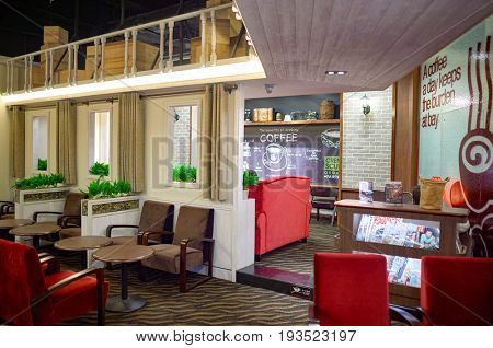 SHENZHEN, CHINA-JANUARY 22, 2015: Pacific Coffee at shopping center in Shenzhen. 