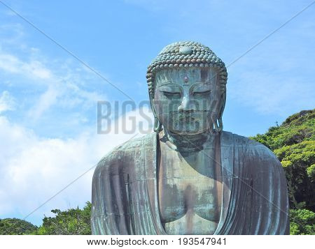 Giant Buddha at Kamakura, Kanagawa Prefecture, Japan.