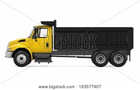 Tipper Dump Truck isolated on white background. 3D render