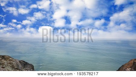 High Mountain Ocean Beauriful Morning Sunrise Landscape