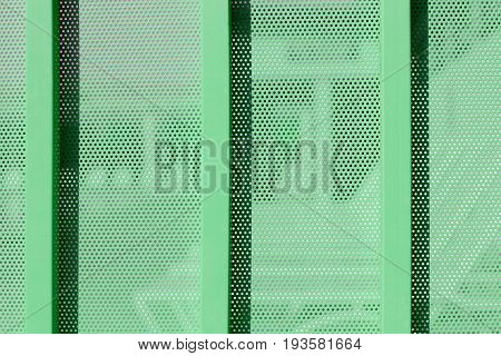 Background Sheet Of Metal Covered With Lines Of Circular Holes