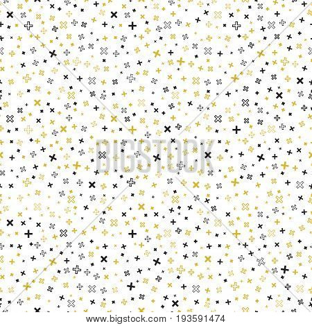 Abstract ornament. Retro background. Seamless art. Avant-garde wallpaper. Vintage backdrop. Bauhaus design. Memphis illustration. Hipster graphic. Futuristic  pattern. Geometry ornament. Vector.