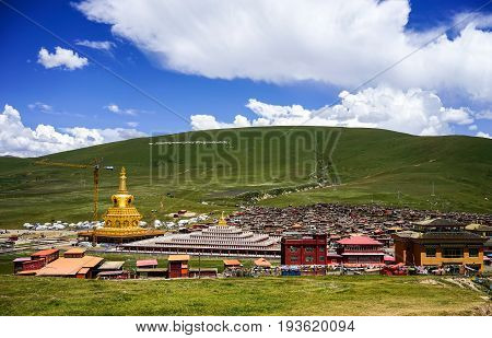 Yarchen Gar Monastery In Sichuan, China