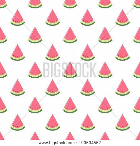 Watermelon seamless pattern. Vector illustration of watermelon.