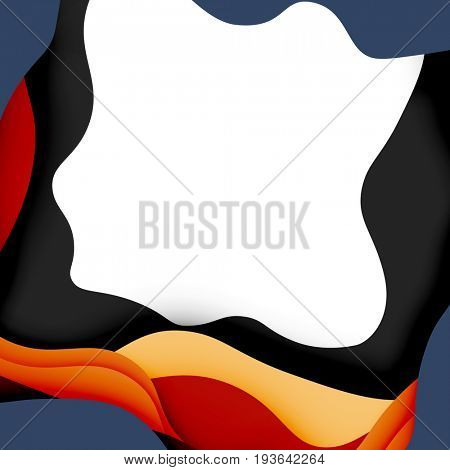 3d abstract background with cut shapes, business presentation, flyer template