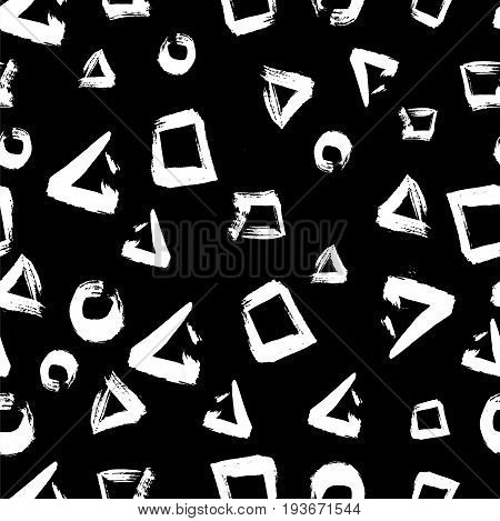 seamless pattern grunge geometry textile. Vector illustration