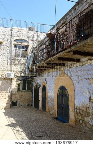 The ancient city of Safed in the north of Israel, the city of Kabbalists