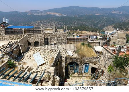 The ancient city of Safed in the north of Israel, the city of Kabbalists