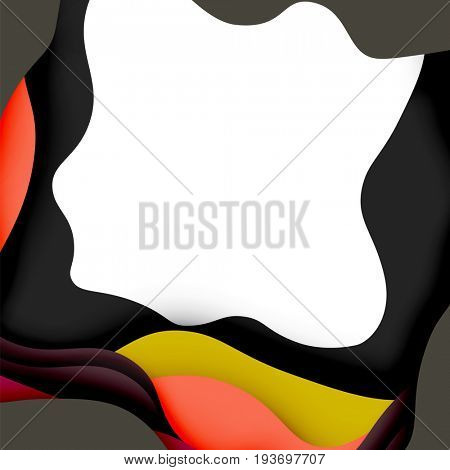 3d abstract background with cut shapes, business presentation, flyer template