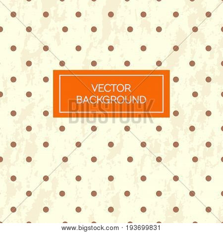 Polka dots grunge vintage texture pattern background