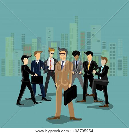 Businessman modern design Idea and Concept illustration Business.