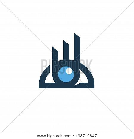 Business strategy logo design concept, business media logo, business analytics vision
