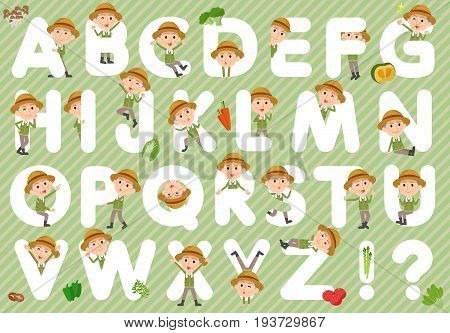 Farmer Worker Old Man A To Z