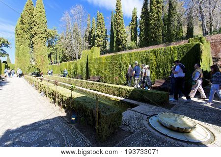 Alhambra Of Granada, Andalusia, Spain