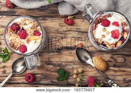 Raspberry Ice Cream In Mug