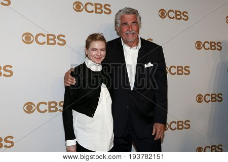 Actress Dianne Wiest (L) and James Brolin attend the 2015 CBS Upfront at The Tent at Lincoln Center on May 13, 2015 in New York City.