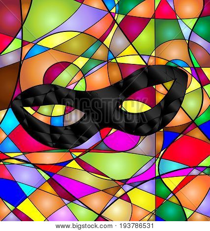 abstract colored background carnival mask image consisting of lines
