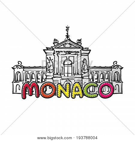 Monaco Beautiful Sketched Icon