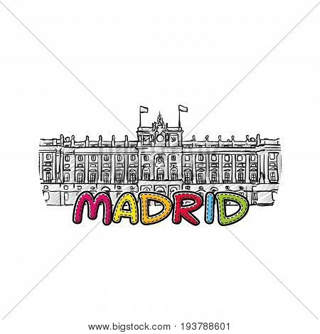 Madrid Beautiful Sketched Icon