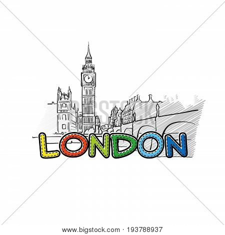London Beautiful Sketched Icon