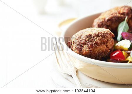 Frikadeller in a Pan