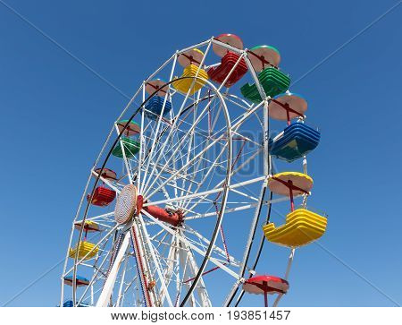 Ferris wheel at harbor of Urk during a local fishing day event