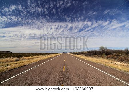 Scenic Landscape along Texas State Highway 118, American Southwest