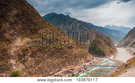 Kunhar river between Naran and Batakundi, Pakistan