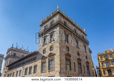 Palace Of The Generalitat In Valencia