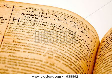 Detail eines 1610 antiken religiösen Buches, mehr in meinem portfolio