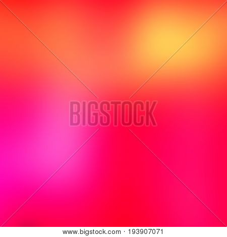 Colorful gradient abstract background with pink red yellow and orange colors - warm color background concept