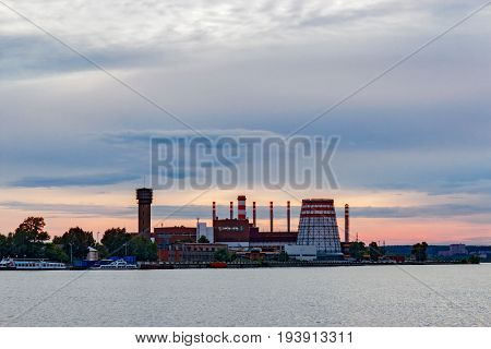 View of the Izhevsk Machinebuilding Plant from the pond