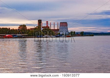 View of the Izhevsk Machinebuilding Plant from the pond