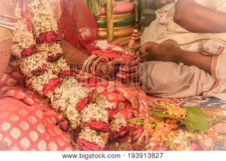 Indian Wedding Rituals of Indian hindu couple