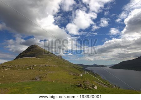 The nature of the Faroe Islands in the north Atlantic