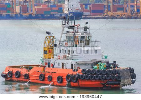 Tug boat hulls to support the service in the port area.