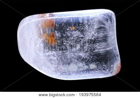 a quartz crystal - close up isolated
