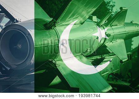 Weapons Of Mass Destruction. Pakistan Icbm Missile. War Background.