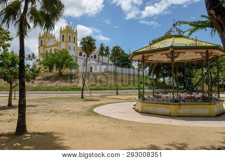 Olinda, Brazil - 25 January 2019: The Carmo Church At Olinda Is One Of The Oldest Catholic Churches 