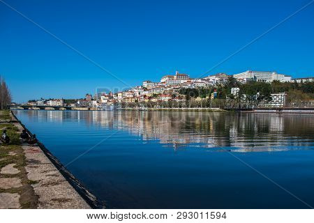 View Of Coimbra City In Portugal