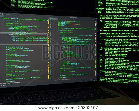 Haker Looking For Backdoors And Exploiting Vulnerability To Steal Identity. Cyber Crime