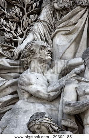 Triumphal Arch From The Champs Elysees, Sculptural Group
