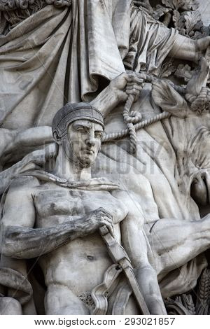 Triumphal Arch From The Champs Elysees, Sculptural Group