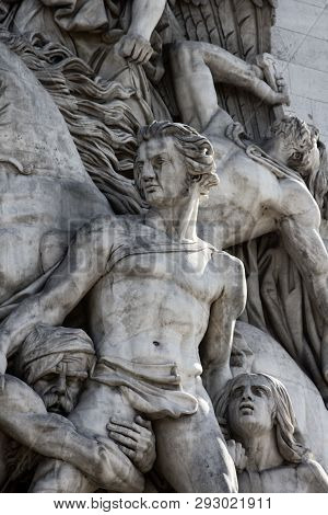 Triumphal Arch From The Champs Elysees, Sculptural Group