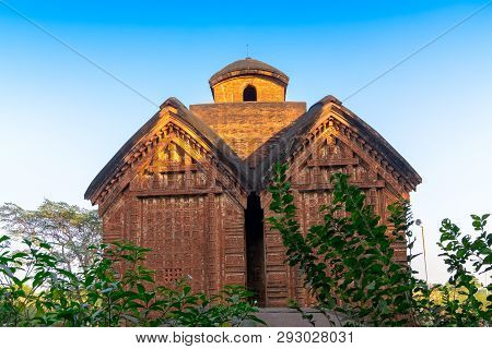 Radhashyam Temple - Made Of Terracotta (fired Clay Of A Brownish-red Colour, Used As Ornamental Buil