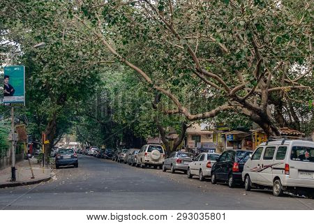 Street In Colaba District, Mumbai, India