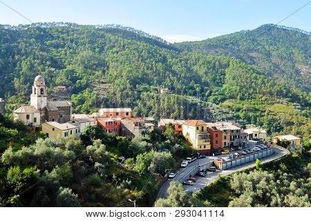 Legnaro, Italy - Circa September 2017. Beautiful View Of Small Village Legnaro, Located In The Hills