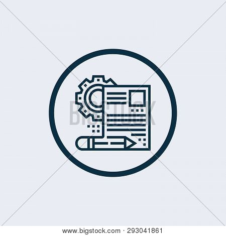 Application Form Icon In Trendy Design Style. Application Form Icon Isolated On White Background. Ap